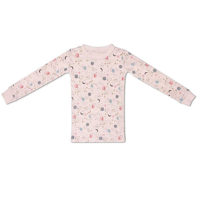 Apple Park Organic Cotton Pajamas - Pink Moon & Stars