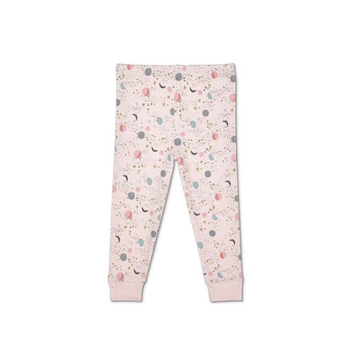 Apple Park Organic Cotton Pajamas - Pink Moon & Stars