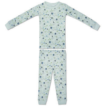 Apple Park Pajamas - Mint Moon & Stars