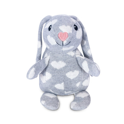 Apple Park Knit Patterned Bunny Plush - Valentine