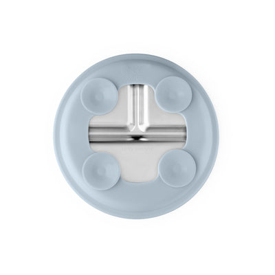 Stainless Steel Plate Set of 2 (Butter Yellow & Baby Blue)
