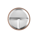 Stainless Steel Plate Set of 2 (Mocha Mousse & Sage Green)