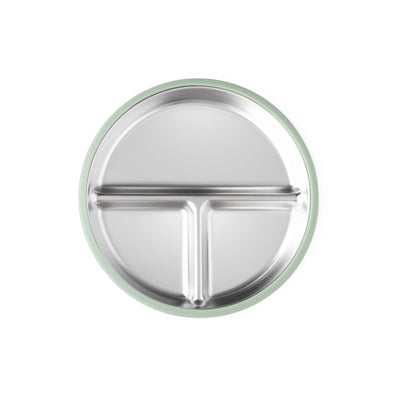 Stainless Steel Plate Set of 2 (Mocha Mousse & Sage Green)