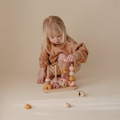 Wooden Shape Sorting Stacker