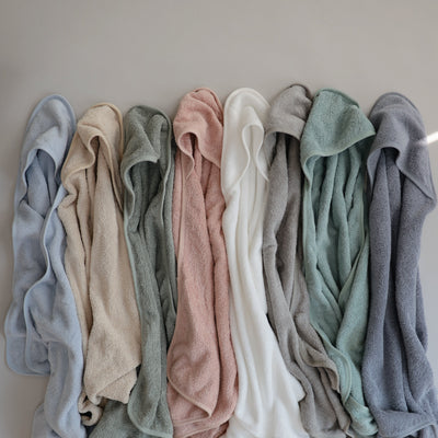 Mushie Organic Cotton Hooded Baby Towel – Soft & Absorbent Bath Towel
