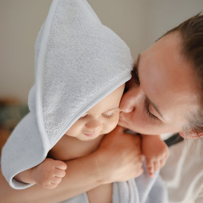 Mushie Organic Cotton Hooded Baby Towel – Soft & Absorbent Bath Towel