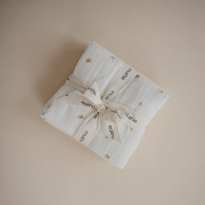 Mushie Organic Cotton Muslin Cloths 3-Pack