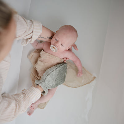 Organic Cotton Baby Bath Mitt – Soft & Absorbent Wash Mitt