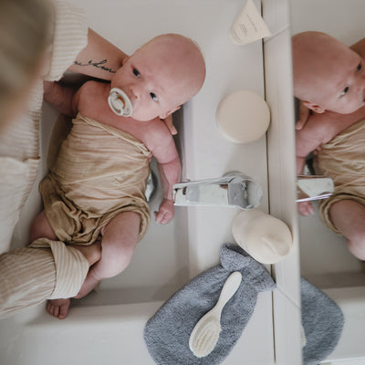 Organic Cotton Baby Bath Mitt – Soft & Absorbent Wash Mitt