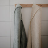 Mushie Organic Cotton Hooded Baby Towel – Soft & Absorbent Bath Towel