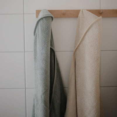 Mushie Organic Cotton Hooded Baby Towel – Soft & Absorbent Bath Towel