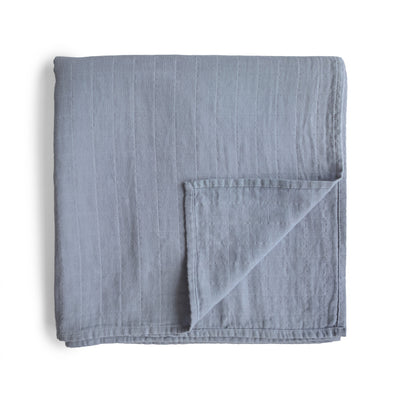 Mushie Organic Cotton Muslin Swaddle Blanket
