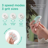 Olababy Electric Baby Nail Trimmer – Bladeless Nail File for Newborns & Toddlers (USB Rechargeable, LED Light)
