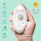 Olababy Electric Baby Nail Trimmer – Bladeless Nail File for Newborns & Toddlers (USB Rechargeable, LED Light)