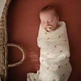 Mushie Organic Cotton Muslin Swaddle Blanket