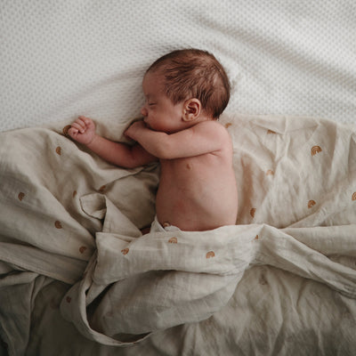 Mushie Organic Cotton Muslin Swaddle Blanket