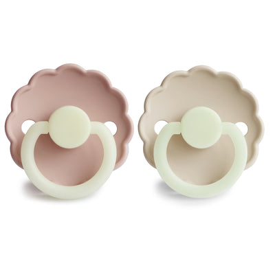 FRIGG Daisy Night Glow Silicone Pacifier – SilkySoft™ Glow-in-the-Dark Pacifier