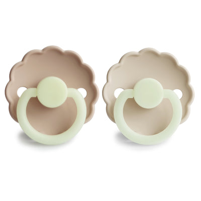 FRIGG Daisy Night Glow Silicone Pacifier – SilkySoft™ Glow-in-the-Dark Pacifier