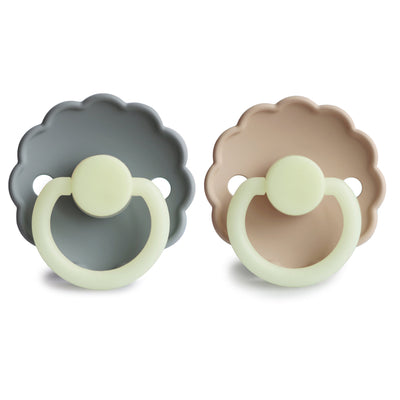 FRIGG Daisy Night Glow Silicone Pacifier – SilkySoft™ Glow-in-the-Dark Pacifier