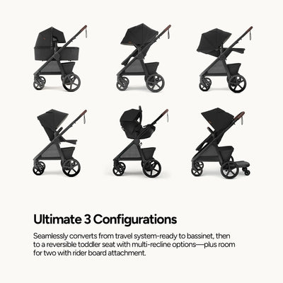 Momp ush Ultimate 3 All-Terrain Stroller for Newborn to Toddler