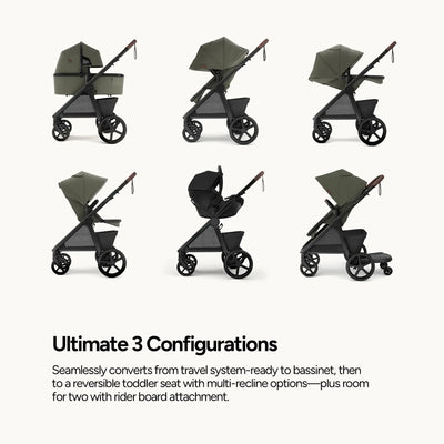 Momp ush Ultimate 3 All-Terrain Stroller for Newborn to Toddler