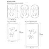 Muslin Bassinet Crib Sheet – 100% Cotton