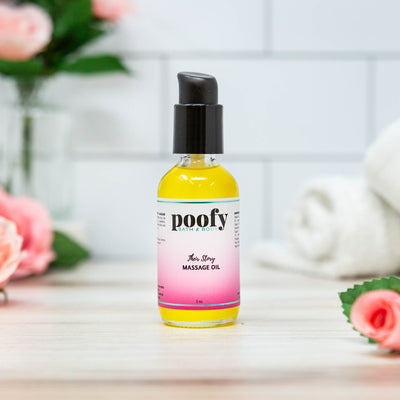 Poofy Organics Their Story Massage Oil, 2 oz