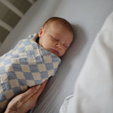 Mushie Organic Cotton Muslin Swaddle Blanket