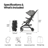 Momp ush Velo Ultra-Compact Lightweight Travel Stroller