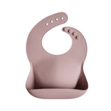 Mushie Silicone Baby Bib – Adjustable Catch-All Bib