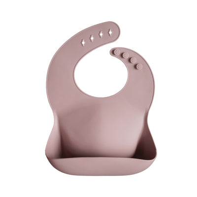 Mushie Silicone Baby Bib – Adjustable Catch-All Bib