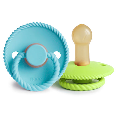 FRIGG Rope Rubber Pacifier – Natural Latex Baby Pacifier