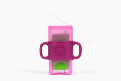 KiddyTrek 4-in-1 Sip & Snack Set – Food Pouch, Juice Box, Sippy & Snack Cup Holder