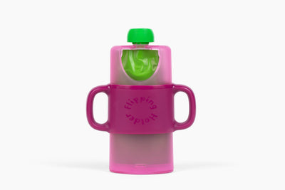 KiddyTrek 4-in-1 Sip & Snack Set – Food Pouch, Juice Box, Sippy & Snack Cup Holder