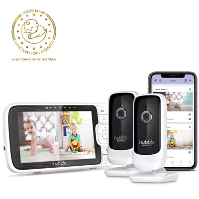 Hubble Nursery Pal Link Premium – 5” Smart Baby Monitor with Two-Way Talk & Night Vision