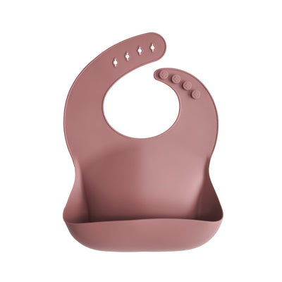 Mushie Silicone Baby Bib – Adjustable Catch-All Bib