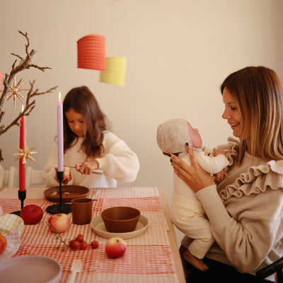 Mushie Round Dinnerware Plates – Non-Toxic Baby Plate Set
