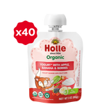 Holle Organic Yogurt Pouches - Apple, Banana & Berries