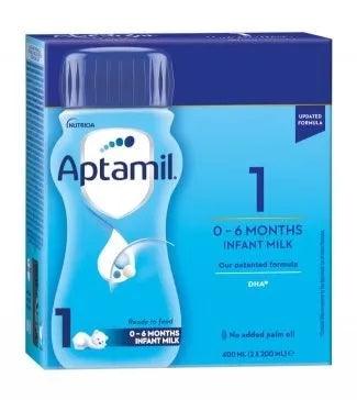 Aptamil 1 Ready To Drink European Infant Baby Milk 400 Ml (2 X 200 Ml) - Euromallusa