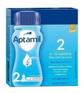 Aptamil 2 Ready To Drink Follow On Milk 400 Ml (2 X 200 Ml) - Euromallusa
