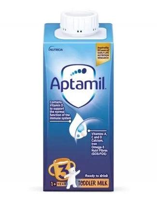 Aptamil 3 Ready To Drink Toddler Milk 1+ Year 200 Ml - Euromallusa