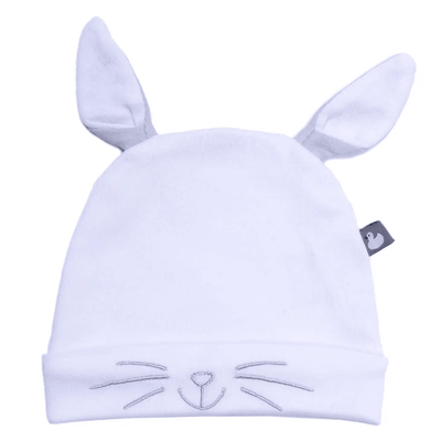 BB & CO Petit Lapin pure cotton birth hat with white ears - Euromallusa