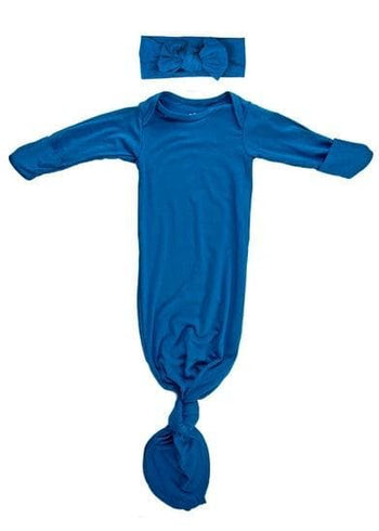 Harbor Blue Knotted Gown - Euromallusa