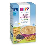 HiPP 5-Grain With Prune Milk & Cereal 250g (2918-02) - Euromallusa
