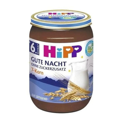 HiPP 7 Grains Porridge With Milk Blank Puree in Jar 190G (5516) - Euromallusa