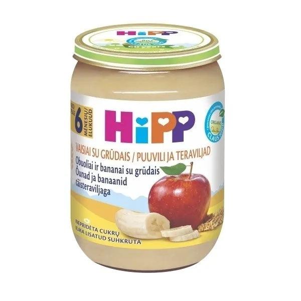 HiPP Apple and Banana with Grain Puree 190g (4803) - Euromallusa