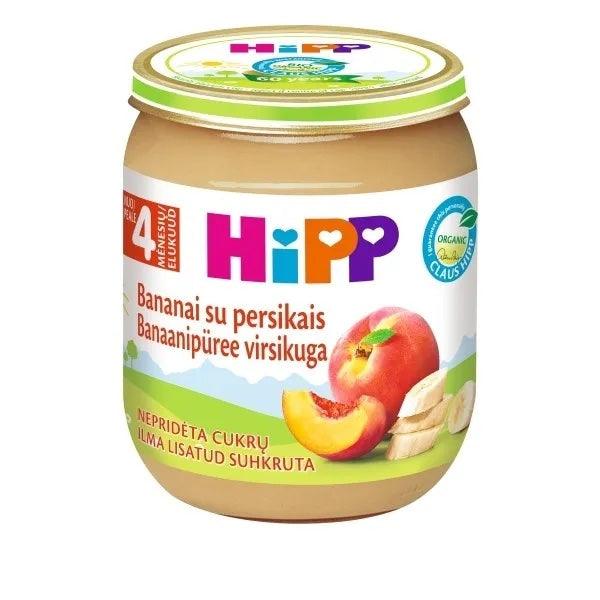 HiPP Banana And Peach Puree 125G (4396) - Euromallusa