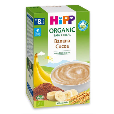 HiPP Banana Cocoa Organic Baby Cereal 200g (2894) - Euromallusa