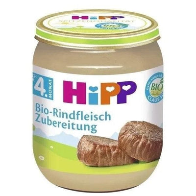 HiPP Beef Preparation Puree 125G (6010) - Euromallusa