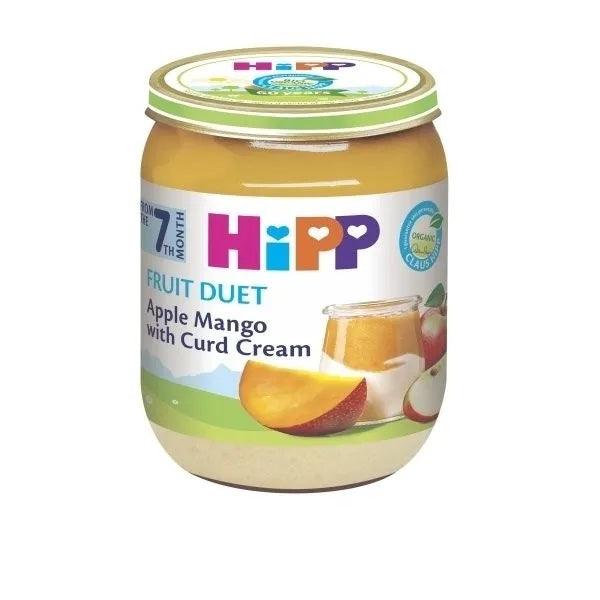 HiPP Fruit Duet Apple Mango With Curd Cream Puree 160G (5327) - Euromallusa